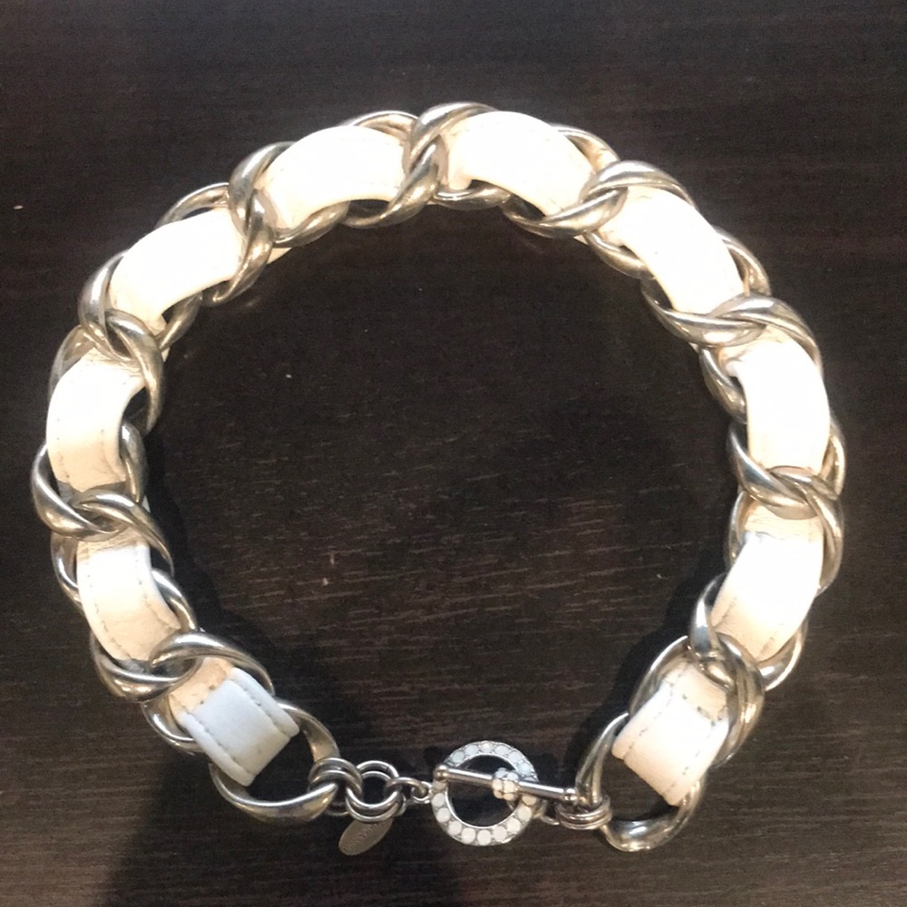 Tommassini double leather and metal bracelet
